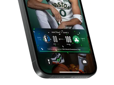 Basketball Finals Live Activity UI Design Exploration basketball finals ios live activiy mobile nba