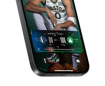 Basketball Finals Live Activity UI Design Exploration basketball finals ios live activiy mobile nba