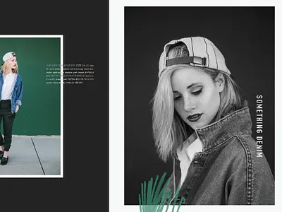 House of Poppy | spreads catalogue denim editorial fashion retail scribble tomboy typography vertical