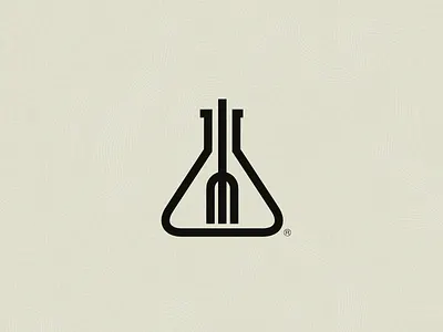 Foodie Lab (isotipo) brand branding creative kitchen dish food foodie foodie lab foodielab hipster lab logo symbol