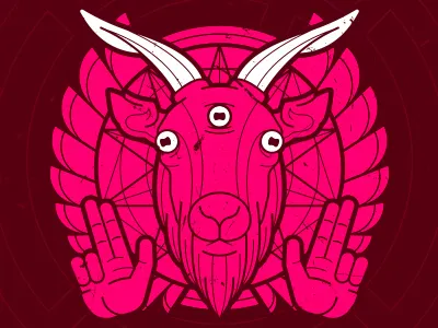 Protest The Hero art band baphomet goat layout music posting print