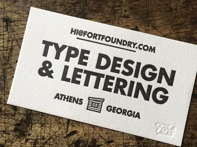 Fort Business Cards business cards design fort type