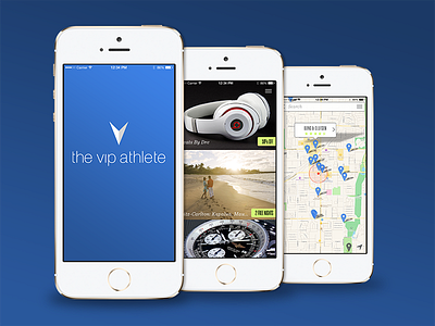 The VIP Athlete app branding ios iphone luxury ui ux