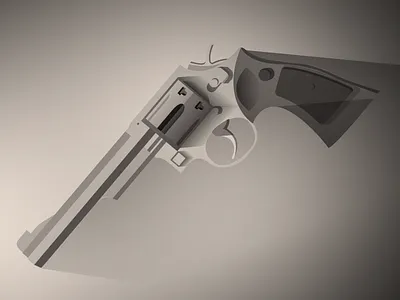 S&W firearm gun illustration pistol revolver