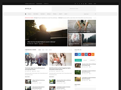 Afela | Multi-concept e-Commerce PSD Template blog clean creative elegant flat magazine minimal psd simple themeforest ui ux