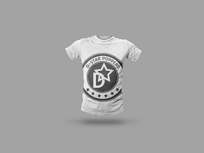 D-Star Poppers T-Shirt break dancing clothing dance identity logo popping print