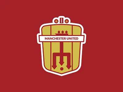 Manchester United Badge Redesign badge brand crest devil football logo manchester mark red satan