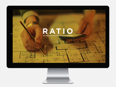 RATIO - Golden ratio & Silver ratio Calculator - app calculator design flat golden ratio silver web