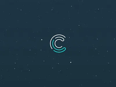 New Branding branding c dark design logo personal simple stroke teal
