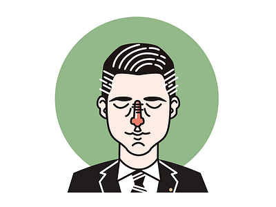 Agent Cooper agent cooper dale cooper illustration people twin peaks vector