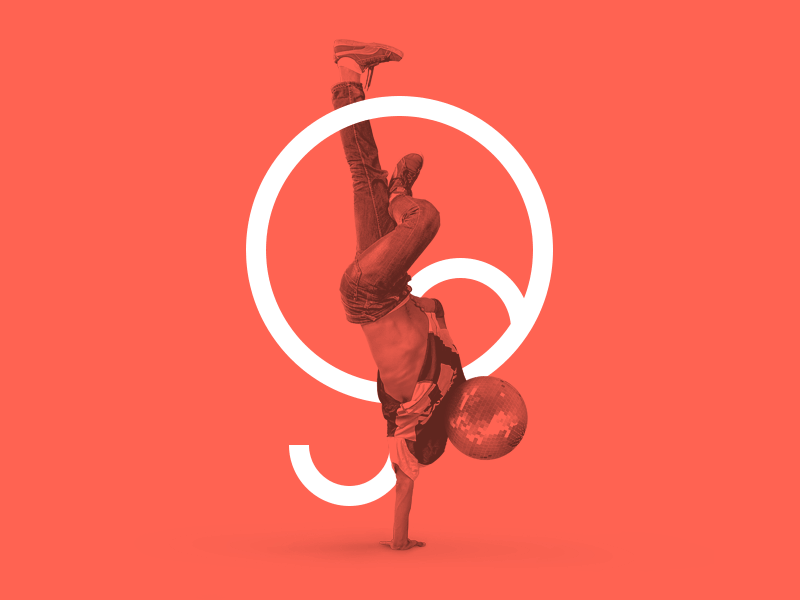 Branding imagery ball branding dance disco people