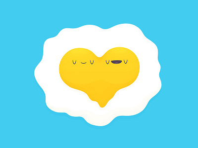 Egg Love egg heart illustration love