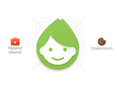 Playsprout Industries Company Icon android icon iconography kids material material design sprout