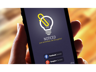 Noticed UX UI Design Mockup app design ios mobile mockup ui design ux design