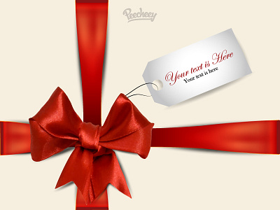 Red Bow adobe bow free gift illustrator red vector