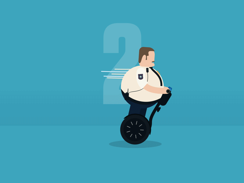 Segway Fail - GIF 2d animation fail fat gif mall cop movie tie trail