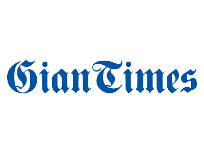 GianTimes Logo font kerning matters logo satirical blog