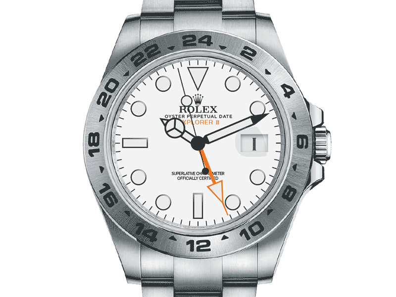 Rolex Explorer II Animation {gif} animated animation gif rolex rolex explorer ii watch