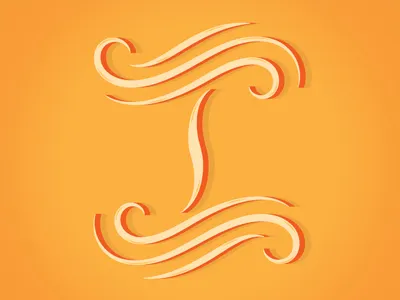 I drop cap hand lettering illustration illustrator letter lettering typography vector