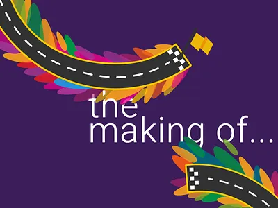 Making Of colors infographic making process