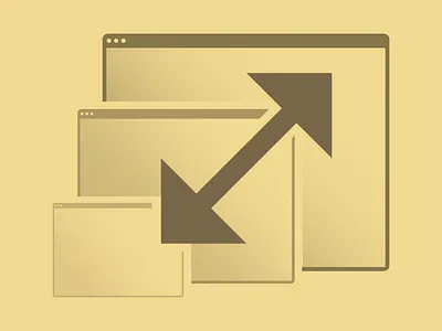 Scalable arrow browser illustration scalable windows