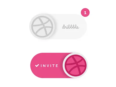 Dribbble invite giveaway 2015 button dribbble giveaway invite toggle ui