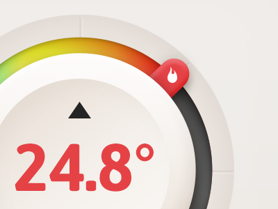 HPMA - Joystick Detail 1 danielmuntean dm flame heatpump temperature ui ux