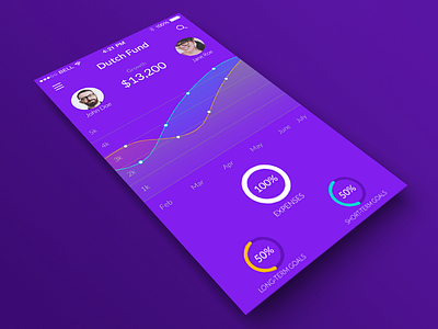 Dutch Fund app business design interface ios mobile ui ui design ux