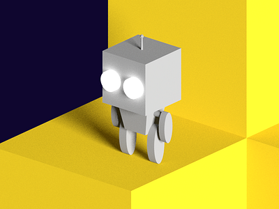 Robo 3d character game lowpoly robot