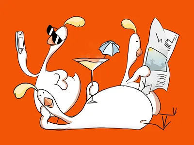 Chickita art cartoon chicken design illustration selfie summer