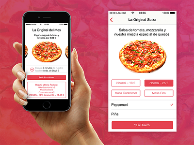 Ordering Pizza App app ios pizza app ui ui design ux