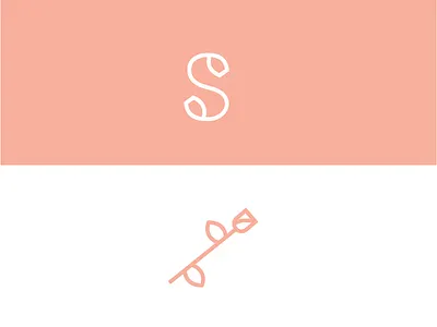 Sharis Rose System identity logo monogram rose s
