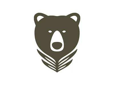 Grizzly art bear branding coffee grizzly latte logo vector