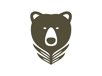 Grizzly art bear branding coffee grizzly latte logo vector