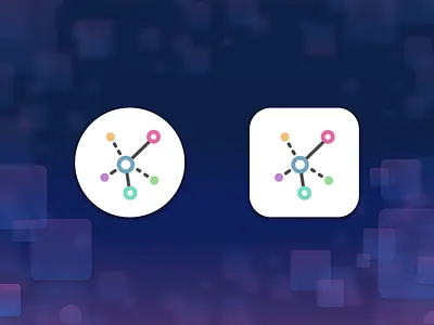 Shapes, Fills, Shadows, and Blurs branding icons illustrator logo