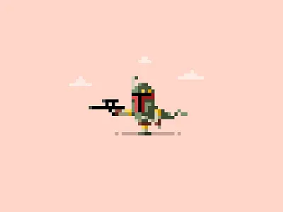 The windy, Windy City 8 bit boba fett pixel pixel art star wars