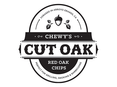 Chewy's Cut Oak Vector lettering oak stamp type vector wood