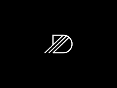 D agency d icon letter logo movement pixtrum progress symbol