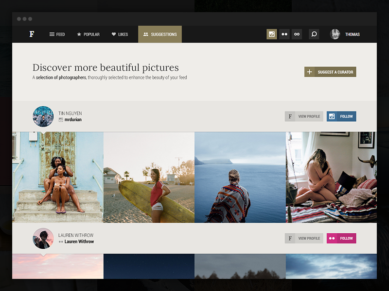 Följ - Suggestions 500px flickr instagram photography product webdesign