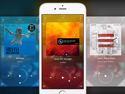 Tidal Player Redesign album iphone music player tidal ui