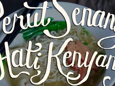 Hand Letter - Tagline On Photo drawing hand letter letter lettering type typography words