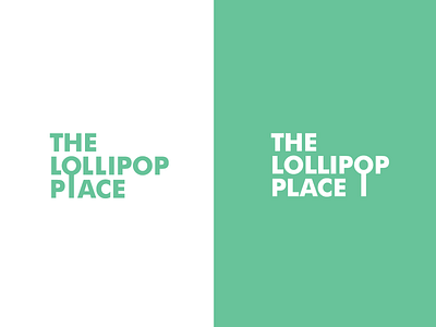 The Lollipop Place futura green ligature lollipop typography