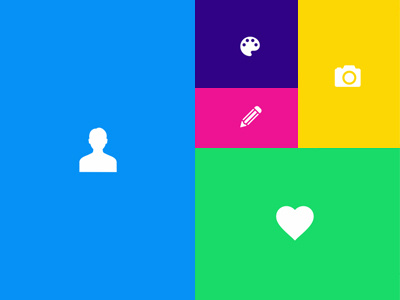 I Love Design colors visual design