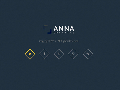 Creative for New Project anna creative facebook google icon intro social twitter