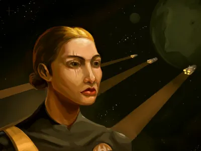 Halcyon 6: Human Concept Painting digital painting gameart gamedev halcyon6 photoshop portrait