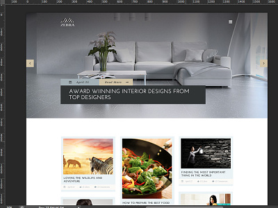 Zebra Minimal Blog Design blog creative minimal blog personal simple webdesign