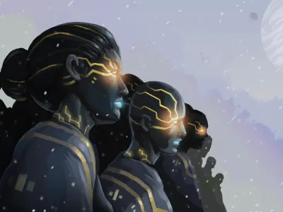 Halcyon 6: Collective Concept Painting digital painting gameart gamedev halcyon6 photoshop portrait