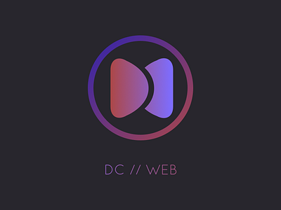 DC // Web brand dark gradient logo minimal