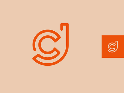 JC brand branding logo monogram stroke
