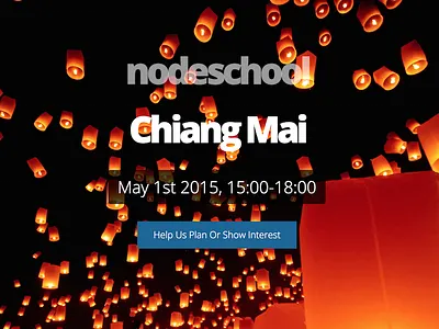 NodeSchool - Chiang Mai background image transparent website